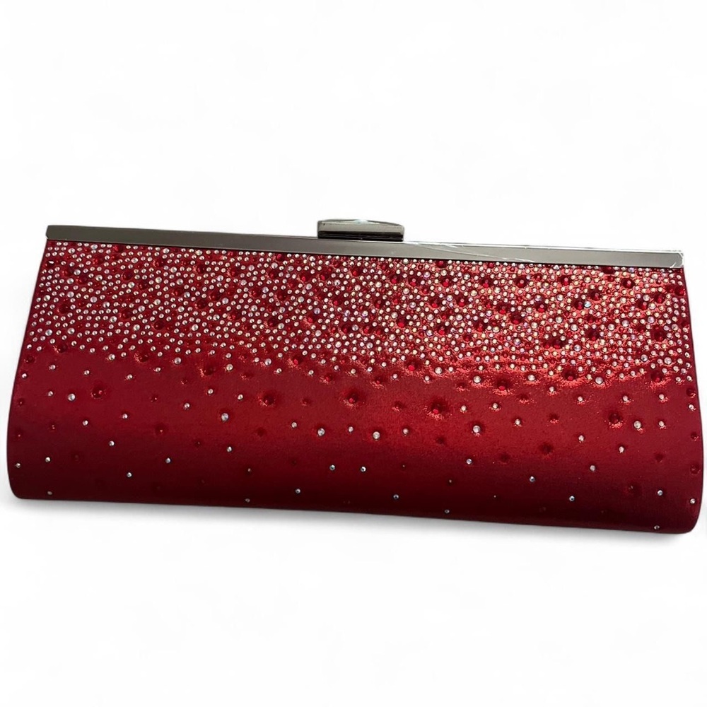 INC International Concepts Red Rhinestone Clutch